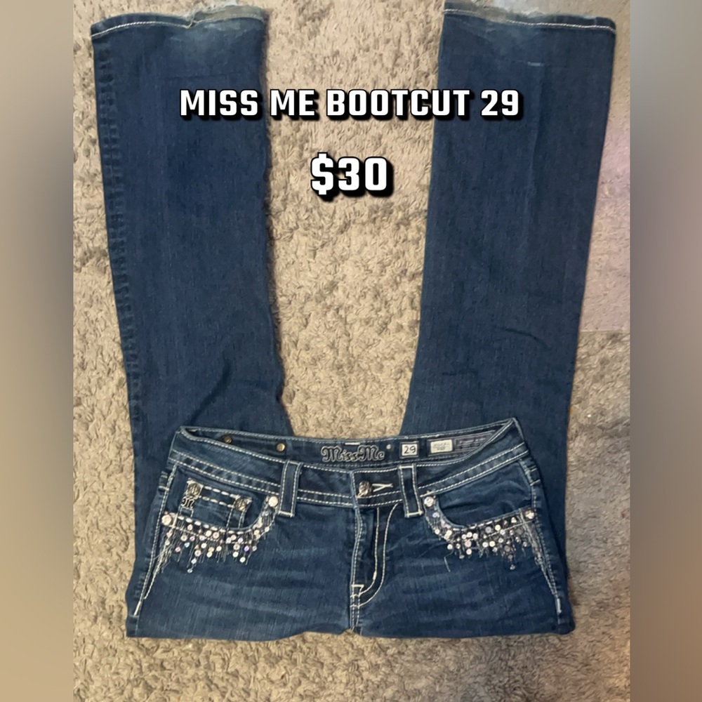 Miss me lowrise sparkly jeans